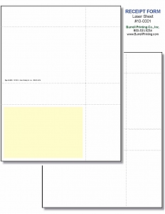 Larger image for Generic Receipt Laser Sheet 10-0001 Larger image for Generic Receipt Laser Sheet 10-0001