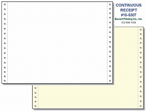 Larger image for Continuous Receipt #10-5307
