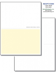 Larger image for Generic Receipt Laser Sheet 10-5309 Larger image for Generic Receipt Laser Sheet 10-5309