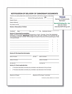 Larger image for Delivery of Documents