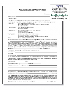 Larger image for Adverse Action Notice (Long)