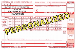 Additional images for Driver's Daily Log Book - Personalized