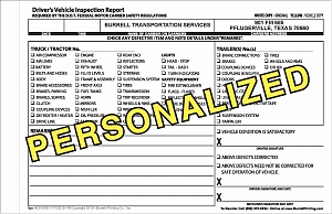 Additional images for Driver's Daily Vehicle Inspection Report - Personalized