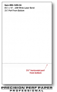 Larger image for 8.5" x 14" with 3.5" Perforation