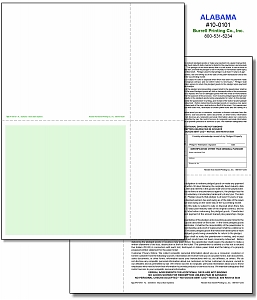 Larger image for Alabama (Bravo) Laser Pawn Ticket 10-0101