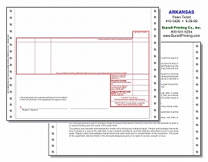 Larger image for Arkansas Continuous Pawn Ticket 10-0426