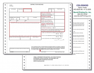 Larger image for Colorado Continuous Pawn Ticket 10-0625-48