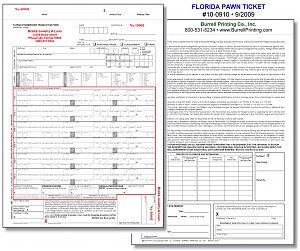 Larger image for Florida Handwritten Pawn Ticket 10-0910 Larger image for Florida Handwritten Pawn Ticket 10-0910