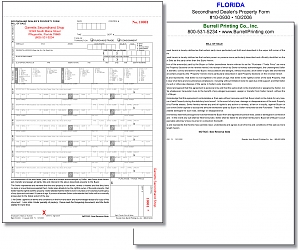 Larger image for Florida Secondhand Dealers Property Form