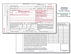 Larger image for Georgia Handwritten Pawn Ticket 10-1010