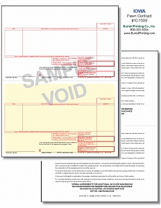 Larger image for Iowa Laser Pawn Ticket 10-1509