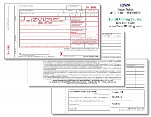 Larger image for Iowa Handwritten Pawn Ticket 10-1510 Larger image for Iowa Handwritten Pawn Ticket 10-1510