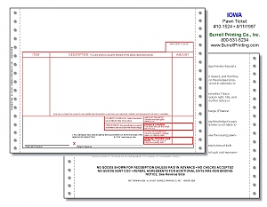 Larger image for Iowa Continuous Pawn Ticket 10-1524