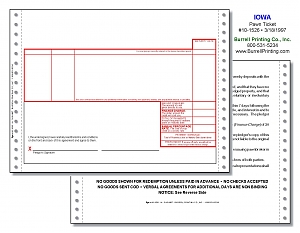 Larger image for Iowa Continuous Pawn Ticket 10-1526