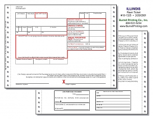 Larger image for Illinois Continuous Pawn Ticket 10-1325