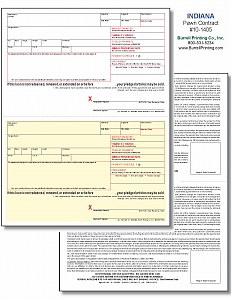 Larger image for Indiana (Pawn Manager) Laser Pawn Ticket 10-1405