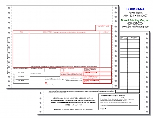 Larger image for Louisiana Continuous Pawn Ticket 10-1824