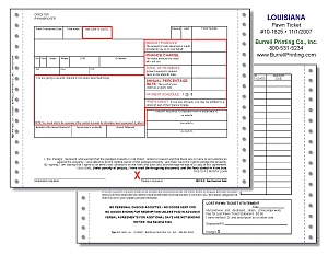 Larger image for Louisiana Continuous Pawn Ticket 10-1825