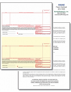 Larger image for Maine Laser Pawn Ticket 10-1909