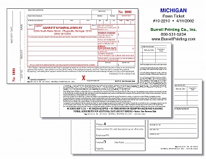 Larger image for Michigan Handwritten Pawn Ticket 10-2210 Larger image for Michigan Handwritten Pawn Ticket 10-2210