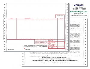 Larger image for Michigan Continuous Pawn Ticket 10-2224 Larger image for Michigan Continuous Pawn Ticket 10-2224
