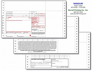 Larger image for Missouri Continuous Pawn Ticket 10-2520
