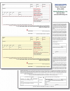 Larger image for Mississippi (Pawn Manager) Laser Pawn Ticket 10-2405