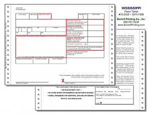 Larger image for Mississippi Continuous Pawn Ticket 10-2425
