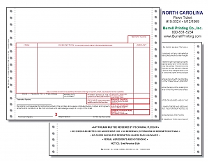 Larger image for North Carolina Continuous Pawn Ticket 10-3324