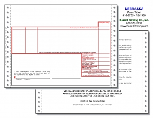 Larger image for Nebraska Continuous Pawn Ticket 10-2726