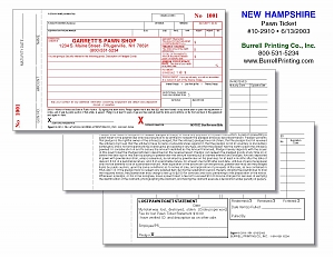 Larger image for New Hampshire Handwritten Pawn Ticket 10-2910 Larger image for New Hampshire Handwritten Pawn Ticket 10-2910