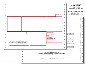 Larger image for Oklahoma Continuous Pawn Ticket 10-3626