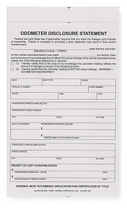 Additional images for Odometer Statement