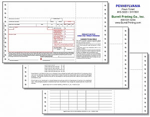 Larger image for Pennsylvania Continuous Pawn Ticket 10-3820