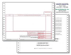Larger image for South Dakota Continuous Pawn Ticket 10-4124