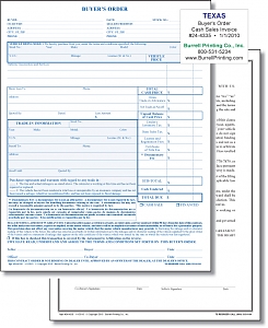 Larger image for Texas Buyer's Order