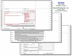 Larger image for Virginia Continuous Pawn Ticket 10-4620