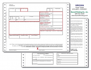 Larger image for Virginia Continuous Pawn Ticket 10-4625