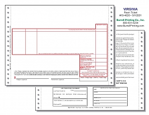 Larger image for Virginia Continuous Pawn Ticket 10-4626