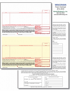 Larger image for Wisconsin (Pawn Master) Laser Pawn Ticket 10-4909