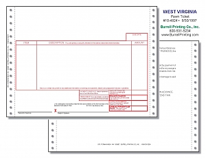 Larger image for West Virginia Continuous Pawn Ticket 10-4824