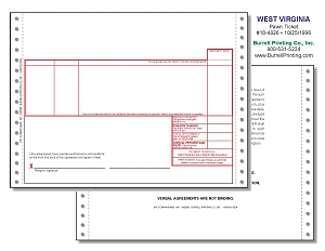 Larger image for West Virginia Continuous Pawn Ticket 10-4826